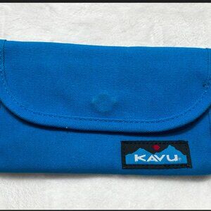 Kavu Blue Wallet and Black/White Coin Pouch